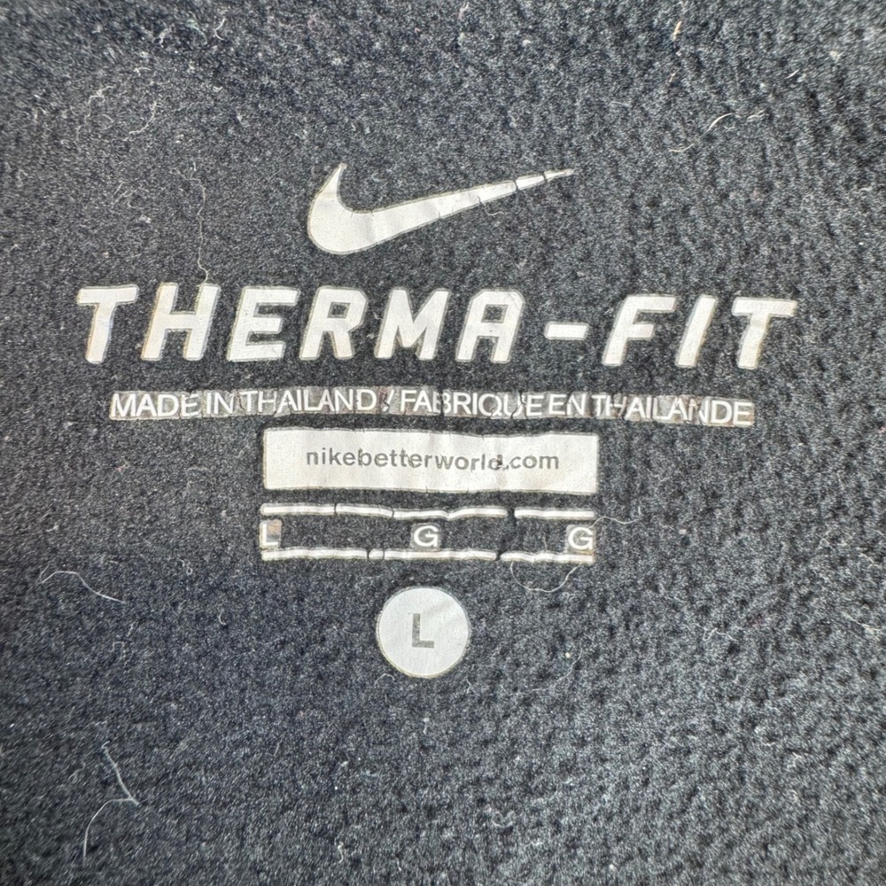 Nike Therma-FIT Hoodie‎ Mens Large Black Full Zip Fleece Jacket Sweatshirt - Picture 6 of 14